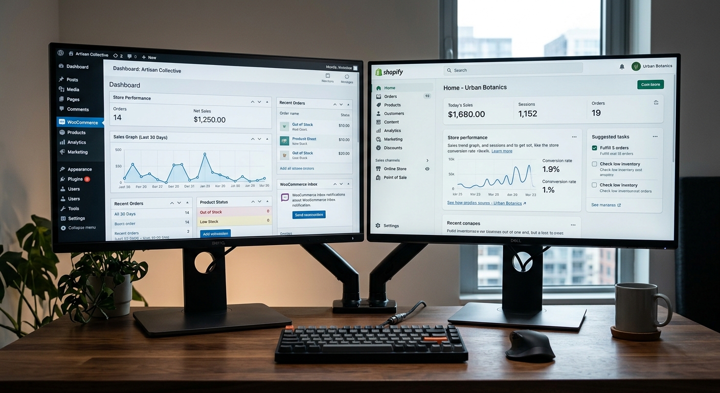 WordPress WooCommerce vs. Shopify: Hvad skal du vælge
